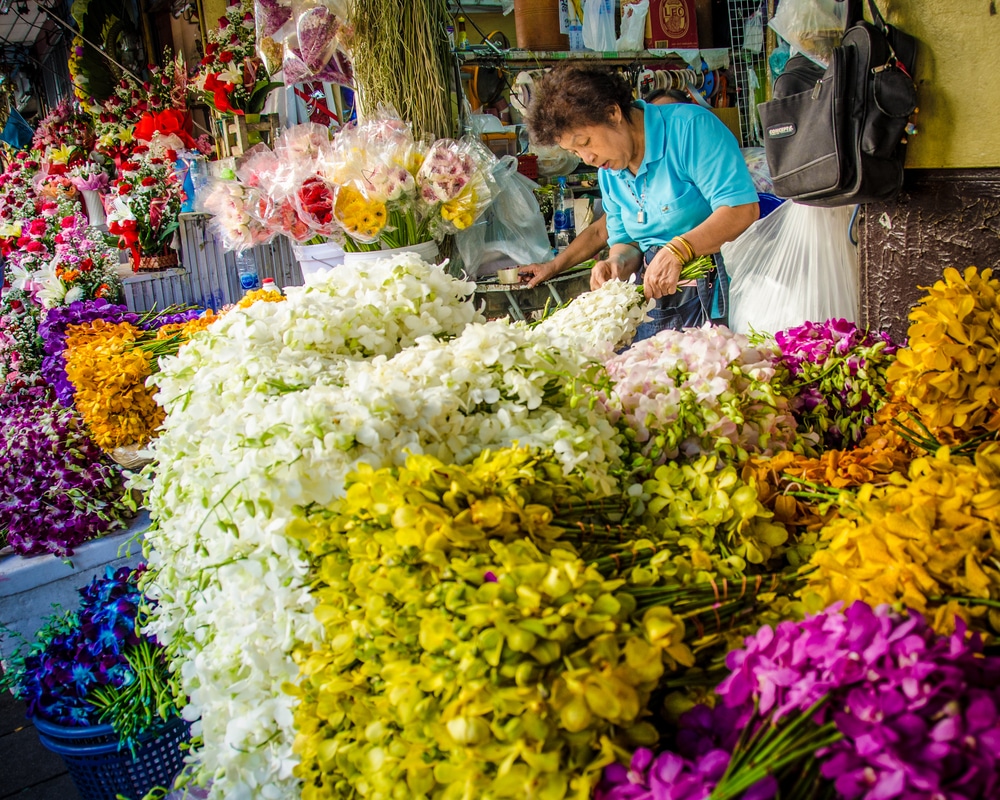 Mercado de las flores, Bangkok