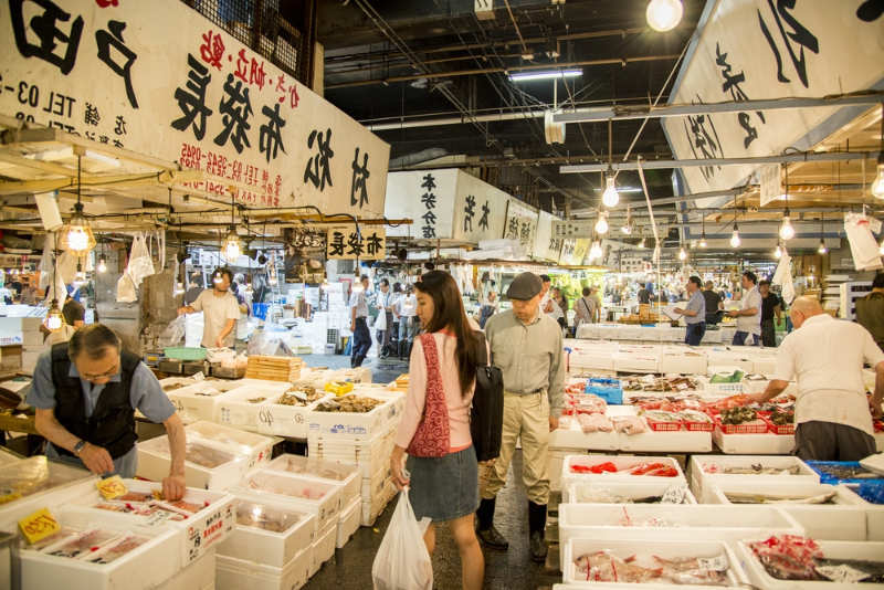 Tsukiji Fish Market Japon
