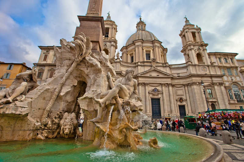 Fontana dei Quattro Fiumi - que ver en Roma