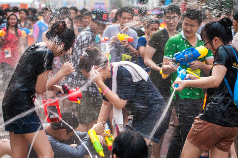 Songkran Guerra de Agua